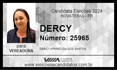 Candidato DERCY 2024 - NOVA TEBAS - Eleições