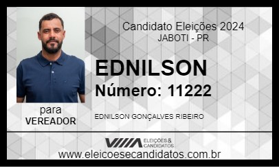 Candidato EDNILSON 2024 - JABOTI - Eleições