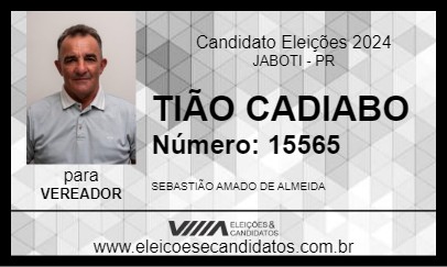 Candidato TIÃO CADIABO 2024 - JABOTI - Eleições