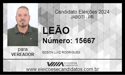 Candidato LEÃO 2024 - JABOTI - Eleições