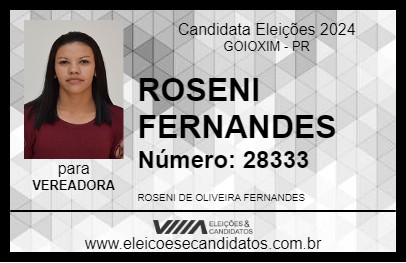 Candidato ROSENI FERNANDES 2024 - GOIOXIM - Eleições