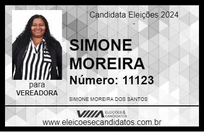 Candidato SIMONE MOREIRA 2024 - CAMBÉ - Eleições