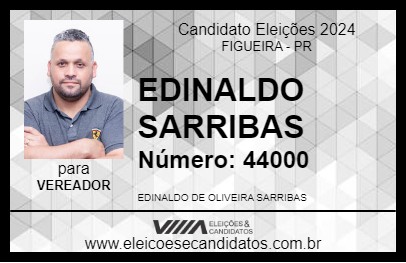 Candidato EDINALDO SARRIBAS 2024 - FIGUEIRA - Eleições