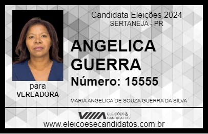 Candidato ANGELICA GUERRA 2024 - SERTANEJA - Eleições