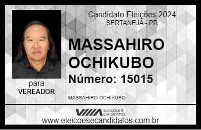 Candidato MASSAHIRO OCHIKUBO 2024 - SERTANEJA - Eleições