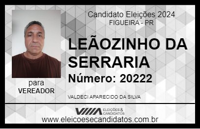 Candidato LEÃOZINHO DA SERRARIA 2024 - FIGUEIRA - Eleições