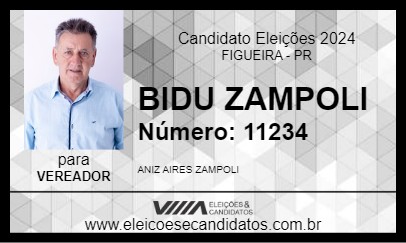 Candidato BIDU ZAMPOLI 2024 - FIGUEIRA - Eleições