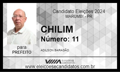 Candidato CHILIM 2024 - MARUMBI - Eleições