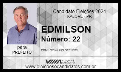 Candidato EDMILSON 2024 - KALORÉ - Eleições