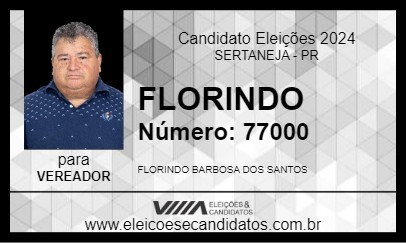 Candidato FLORINDO 2024 - SERTANEJA - Eleições