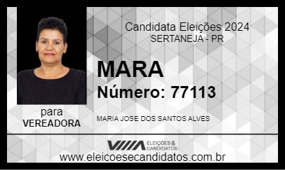 Candidato MARA 2024 - SERTANEJA - Eleições