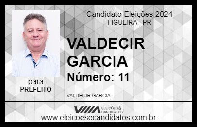 Candidato VALDECIR GARCIA 2024 - FIGUEIRA - Eleições