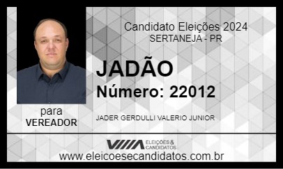 Candidato JADÃO 2024 - SERTANEJA - Eleições