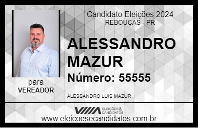 Candidato ALESSANDRO MAZUR 2024 - REBOUÇAS - Eleições