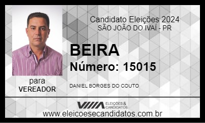 Candidato BEIRA 2024 - SÃO JOÃO DO IVAÍ - Eleições