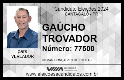 Candidato GAÚCHO TROVADOR 2024 - CANTAGALO - Eleições