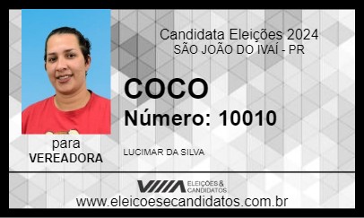 Candidato KOKA 2024 - SÃO JOÃO DO IVAÍ - Eleições