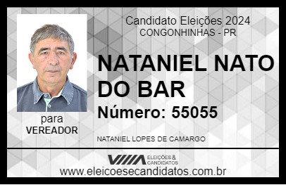 Candidato NATANIEL NATO DO BAR 2024 - CONGONHINHAS - Eleições