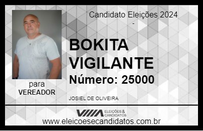 Candidato BOKITA VIGILANTE 2024 - TELÊMACO BORBA - Eleições