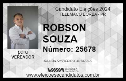 Candidato ROBSON SOUZA 2024 - TELÊMACO BORBA - Eleições