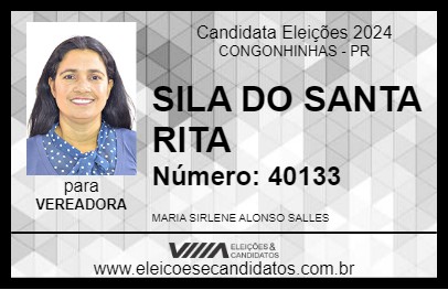 Candidato SILA DO SANTA RITA 2024 - CONGONHINHAS - Eleições