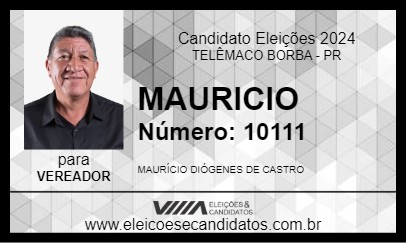 Candidato MAURICIO 2024 - TELÊMACO BORBA - Eleições