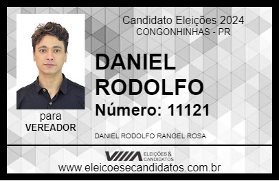 Candidato DANIEL RODOLFO 2024 - CONGONHINHAS - Eleições