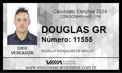 Candidato DOUGLAS GR 2024 - CONGONHINHAS - Eleições