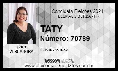 Candidato TATY  2024 - TELÊMACO BORBA - Eleições