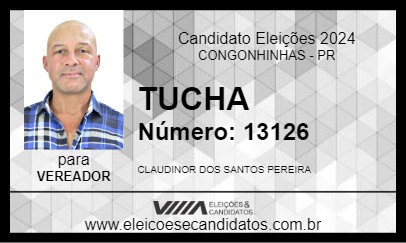 Candidato TUCHA 2024 - CONGONHINHAS - Eleições