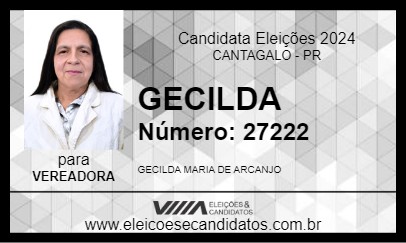 Candidato GECILDA 2024 - CANTAGALO - Eleições