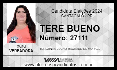 Candidato TERE BUENO 2024 - CANTAGALO - Eleições