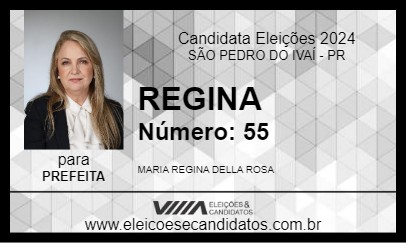 Candidato REGINA 2024 - SÃO PEDRO DO IVAÍ - Eleições