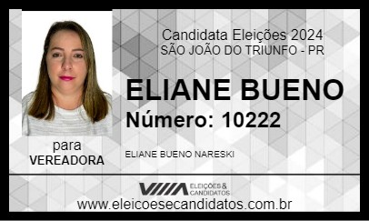 Candidato ELIANE BUENO 2024 - SÃO JOÃO DO TRIUNFO - Eleições