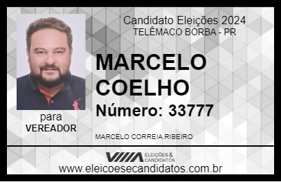 Candidato MARCELO COELHO 2024 - TELÊMACO BORBA - Eleições