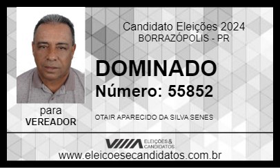 Candidato DOMINADO 2024 - BORRAZÓPOLIS - Eleições