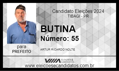 Candidato BUTINA 2024 - TIBAGI - Eleições