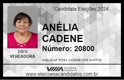 Candidato ANÉLIA CADENE 2024 - PONTA GROSSA - Eleições