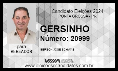 Candidato GERSINHO 2024 - PONTA GROSSA - Eleições