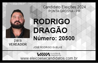 Candidato RODRIGO DRAGÃO 2024 - PONTA GROSSA - Eleições