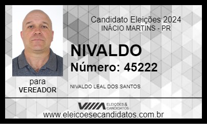 Candidato NIVALDO 2024 - INÁCIO MARTINS - Eleições