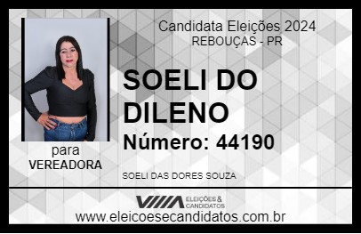 Candidato SOELI DO DILENO 2024 - REBOUÇAS - Eleições