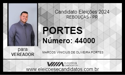 Candidato PORTES 2024 - REBOUÇAS - Eleições