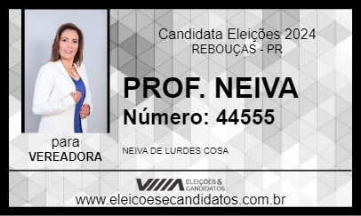 Candidato PROF. NEIVA 2024 - REBOUÇAS - Eleições