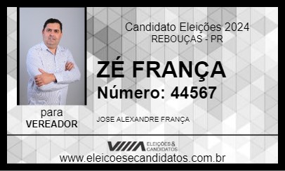 Candidato ZÉ FRANÇA 2024 - REBOUÇAS - Eleições