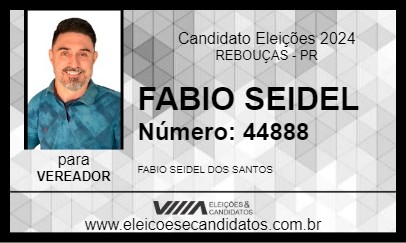 Candidato FABIO SEIDEL 2024 - REBOUÇAS - Eleições