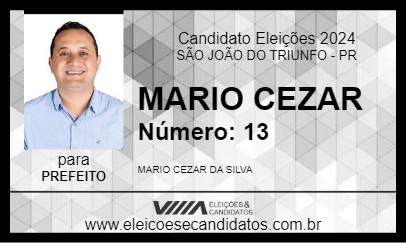 Candidato MARIO CEZAR 2024 - SÃO JOÃO DO TRIUNFO - Eleições