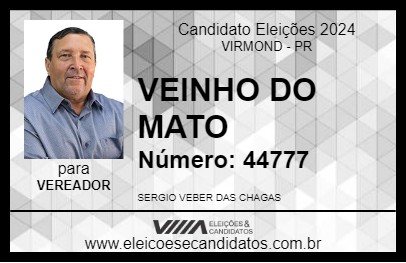 Candidato VEINHO DO MATO 2024 - VIRMOND - Eleições