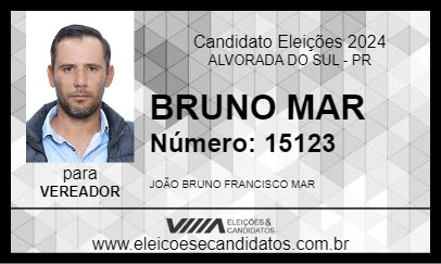 Candidato BRUNO MAR 2024 - ALVORADA DO SUL - Eleições