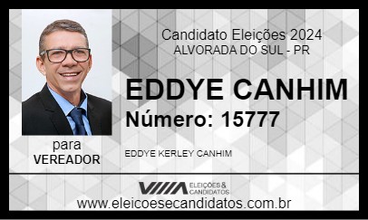 Candidato EDDYE CANHIM 2024 - ALVORADA DO SUL - Eleições